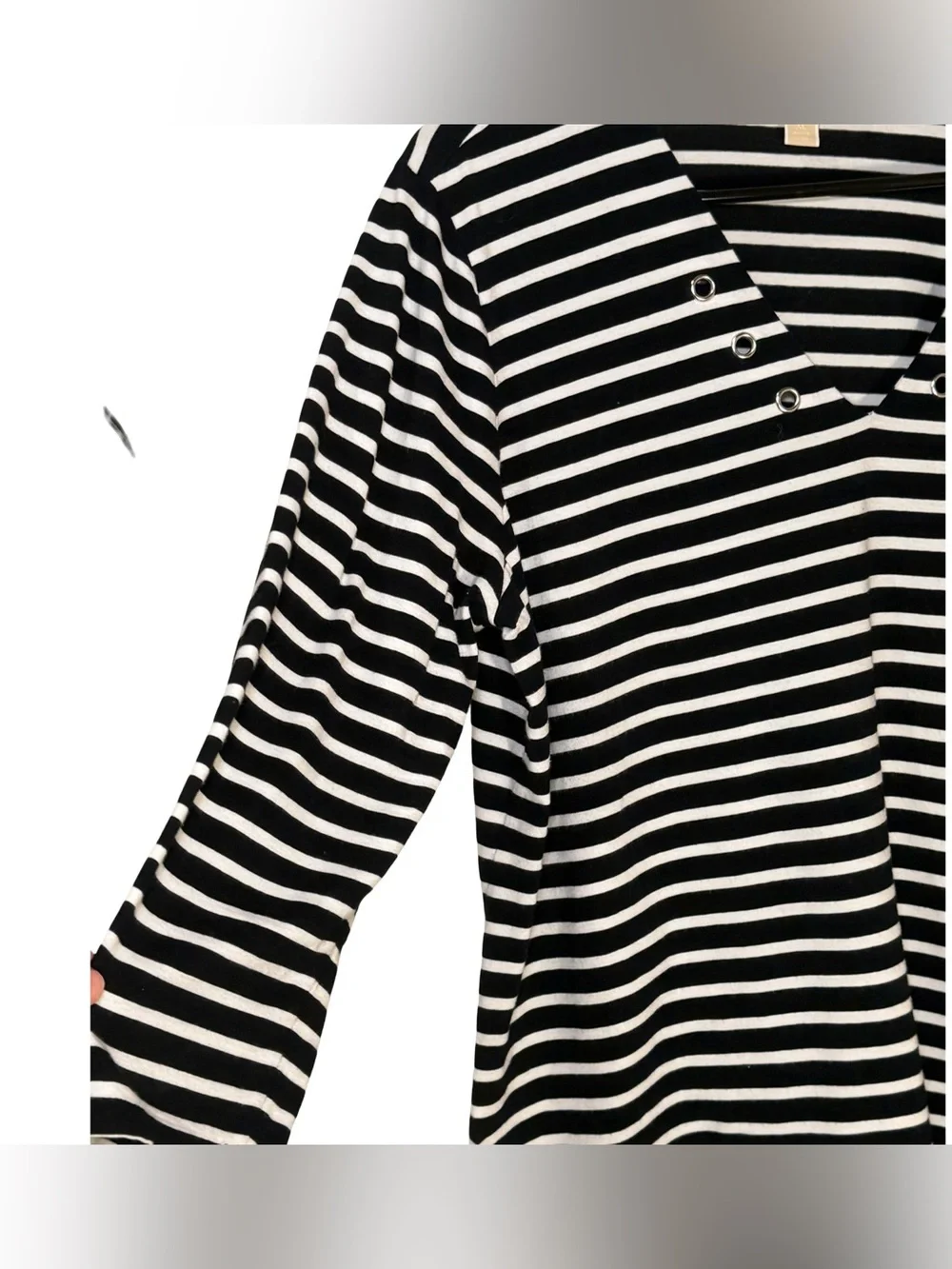 Michael Kors Cover Up or Dress Black and White Preppy Nautical